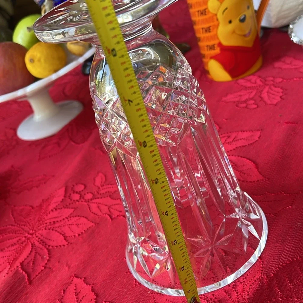 Waterford Crystal Starburst Footed Vase 8”